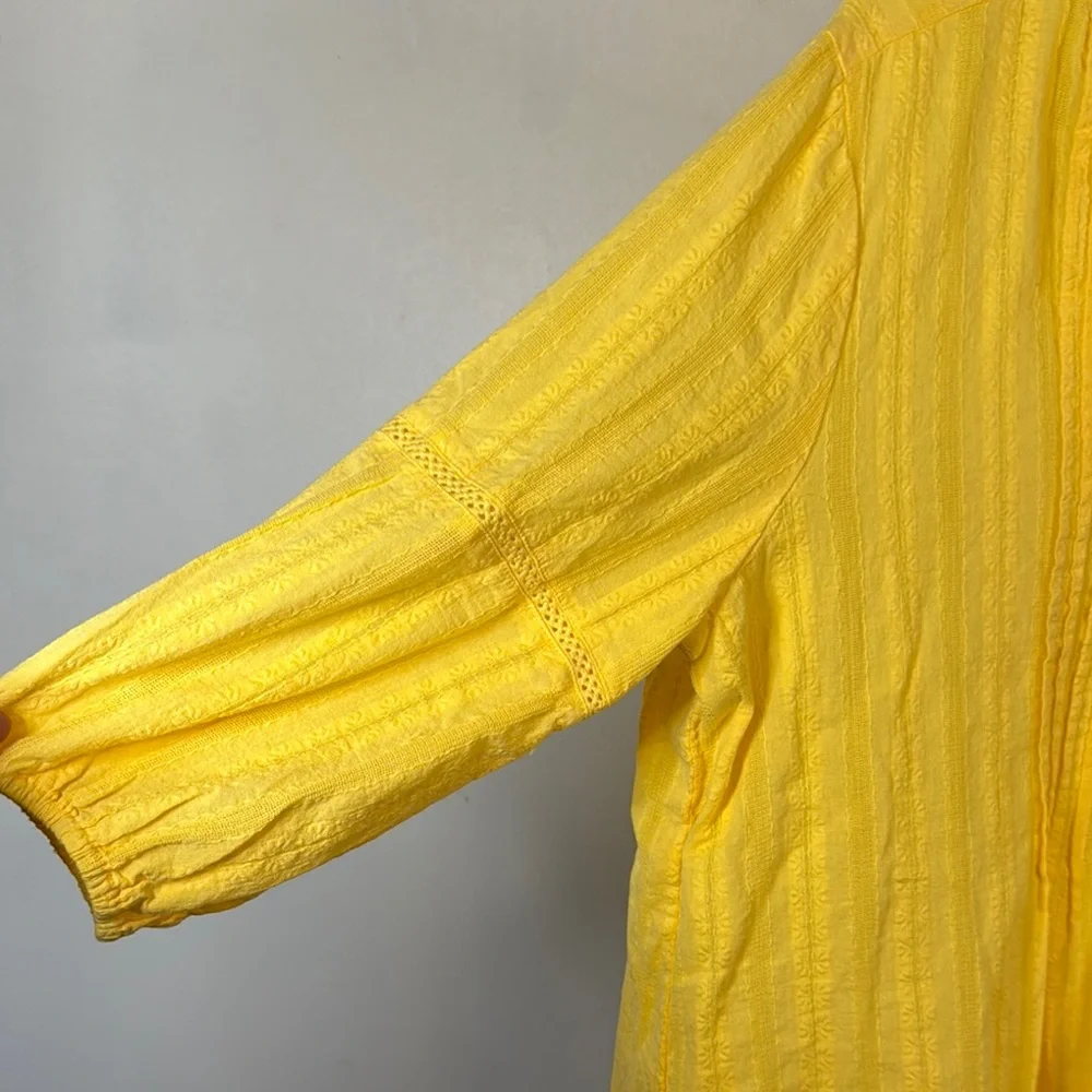 Yellow Ruby Road 100% Cotton Top XL